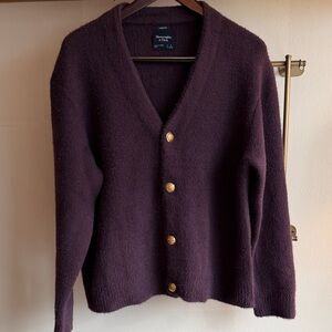 🌿 NWOT🌿 ULTRA SOFT CARDIGAN 🌿 ABERCROMBIE & FITCH 🌿 SMALL 🌿 PLUM
